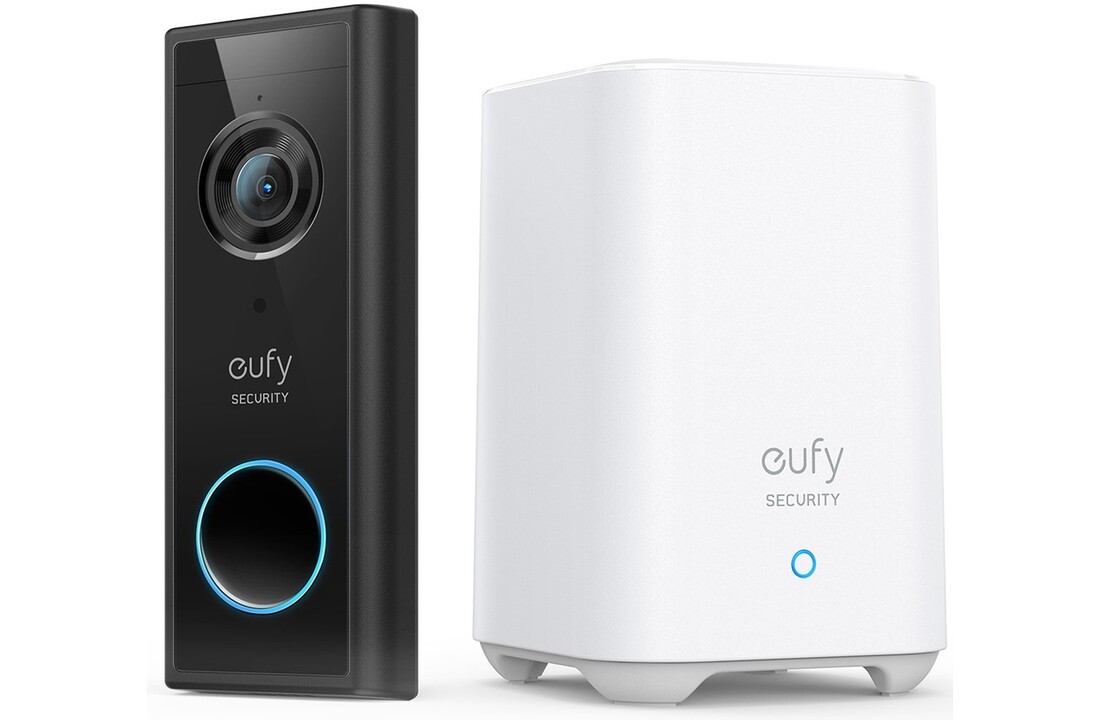 Eufy S220 Video Doorbell 2K (Batterij) + Homebase 2 - Deurbel