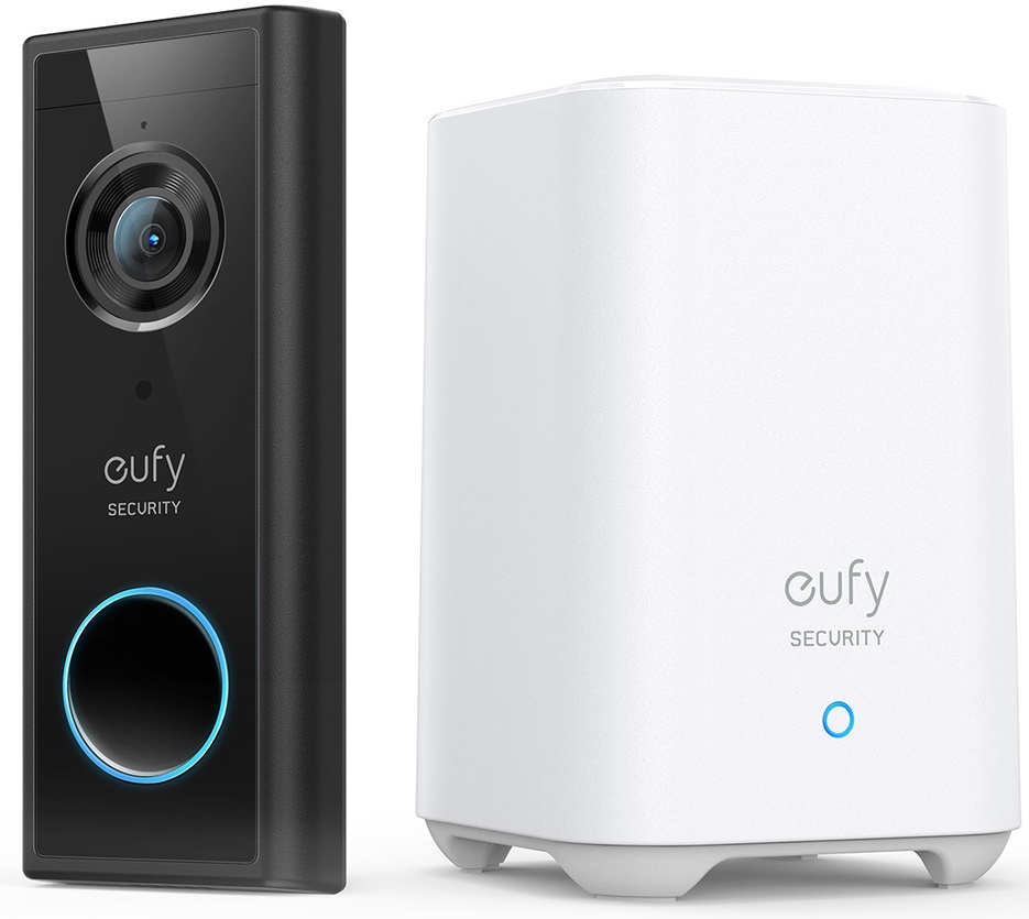 Eufy S220 Video Doorbell 2K (Batterij) + Homebase 2 - Deurbel