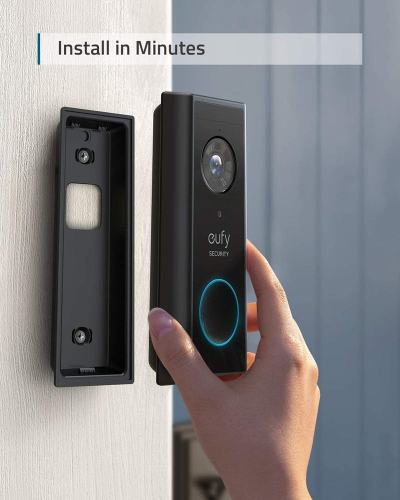 Eufy S220 Video Doorbell 2K (Batterij) + Homebase 2 - Deurbel