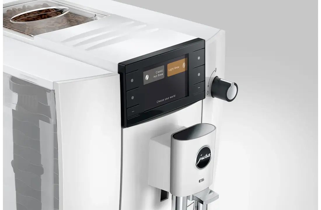 JURA E6 Piano White (ED) - Koffiemachine.