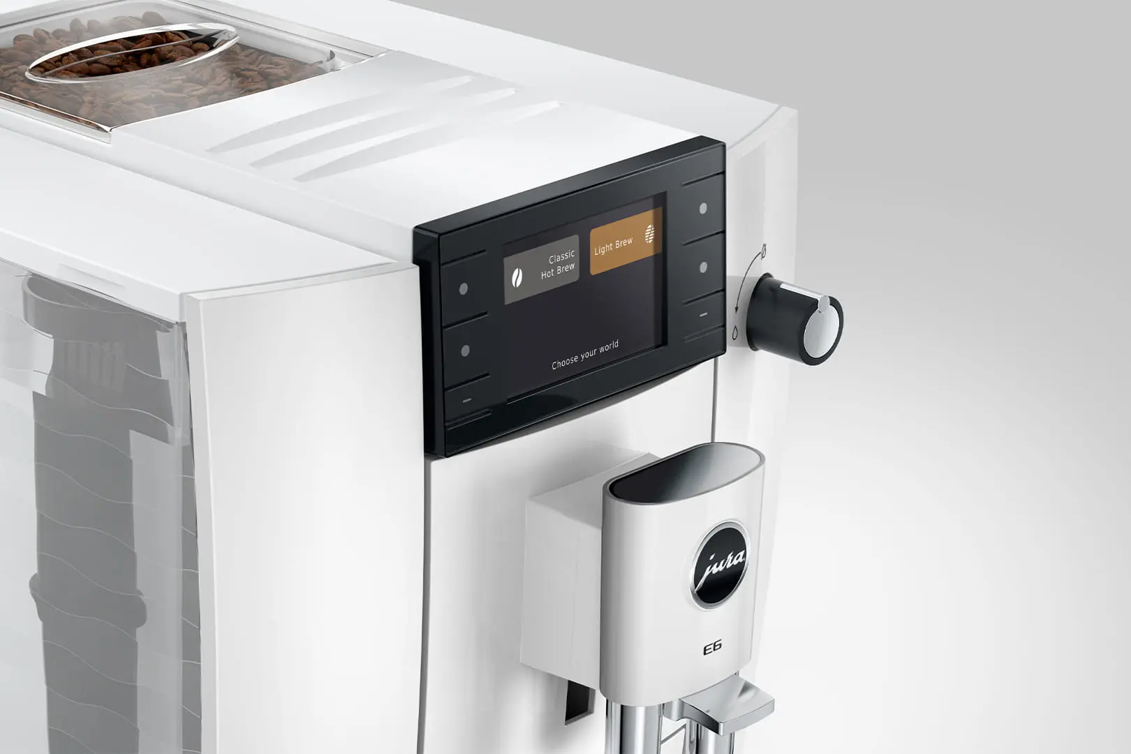 JURA E6 Piano White (ED) - Koffiemachine.