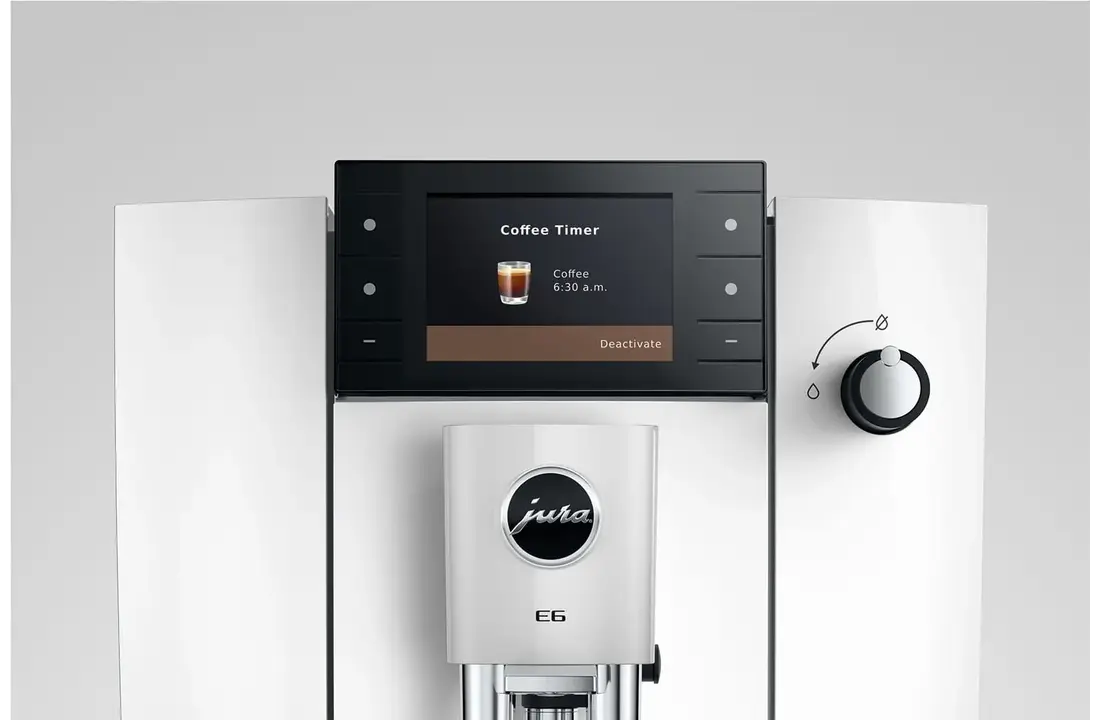 JURA E6 Piano White (ED) - Koffiemachine.
