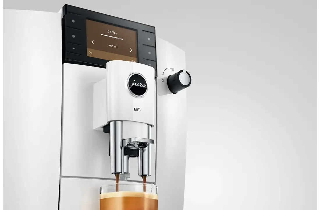 JURA E6 Piano White (ED) - Koffiemachine.