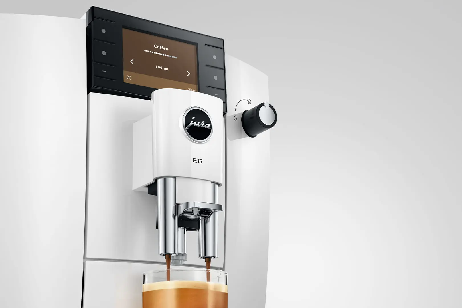 JURA E6 Piano White (ED) - Koffiemachine.