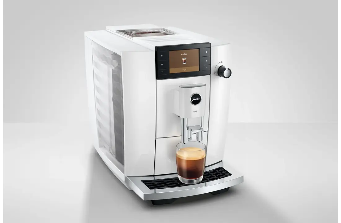 JURA E6 Piano White (ED) - Koffiemachine.