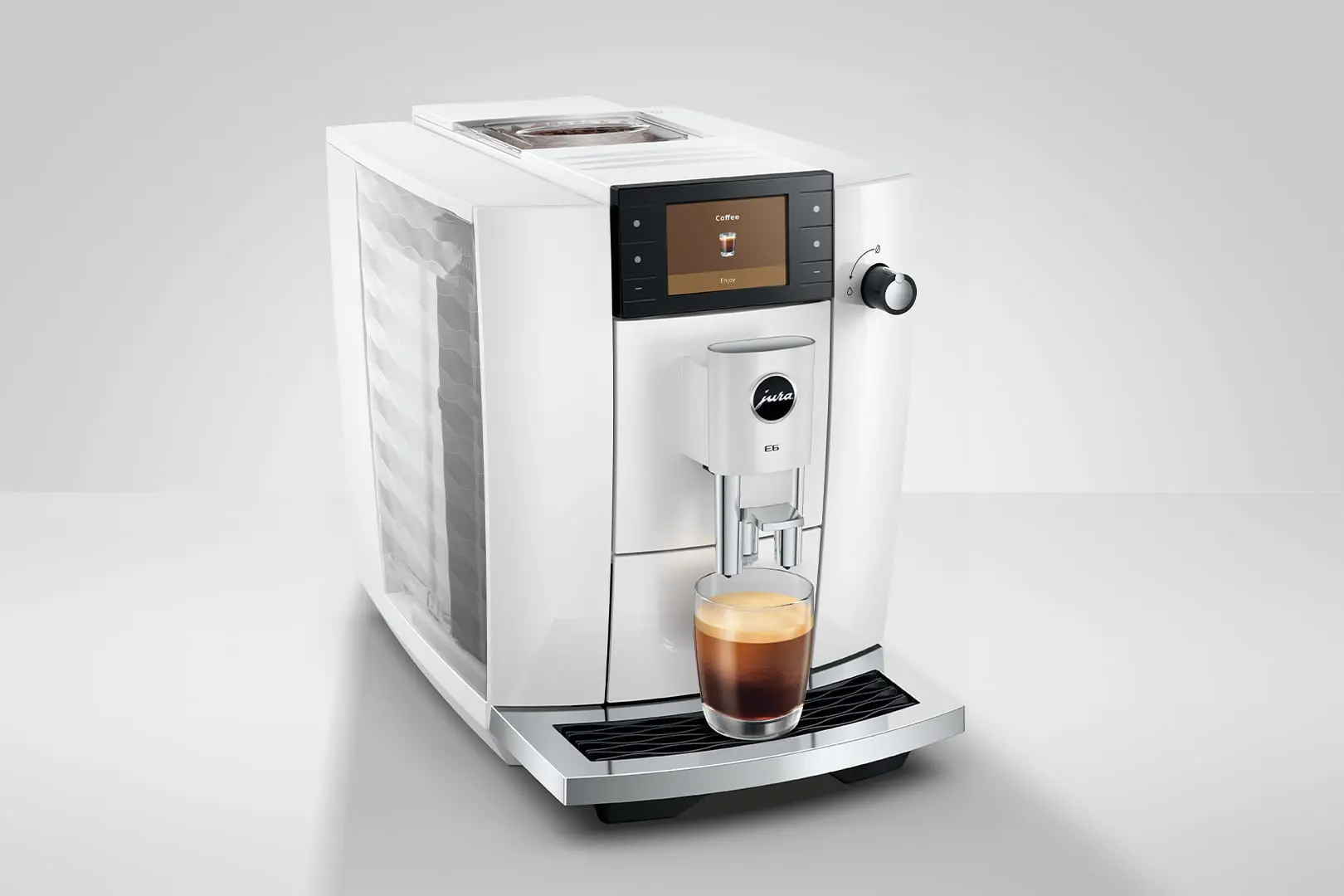 JURA E6 Piano White (ED) - Koffiemachine.