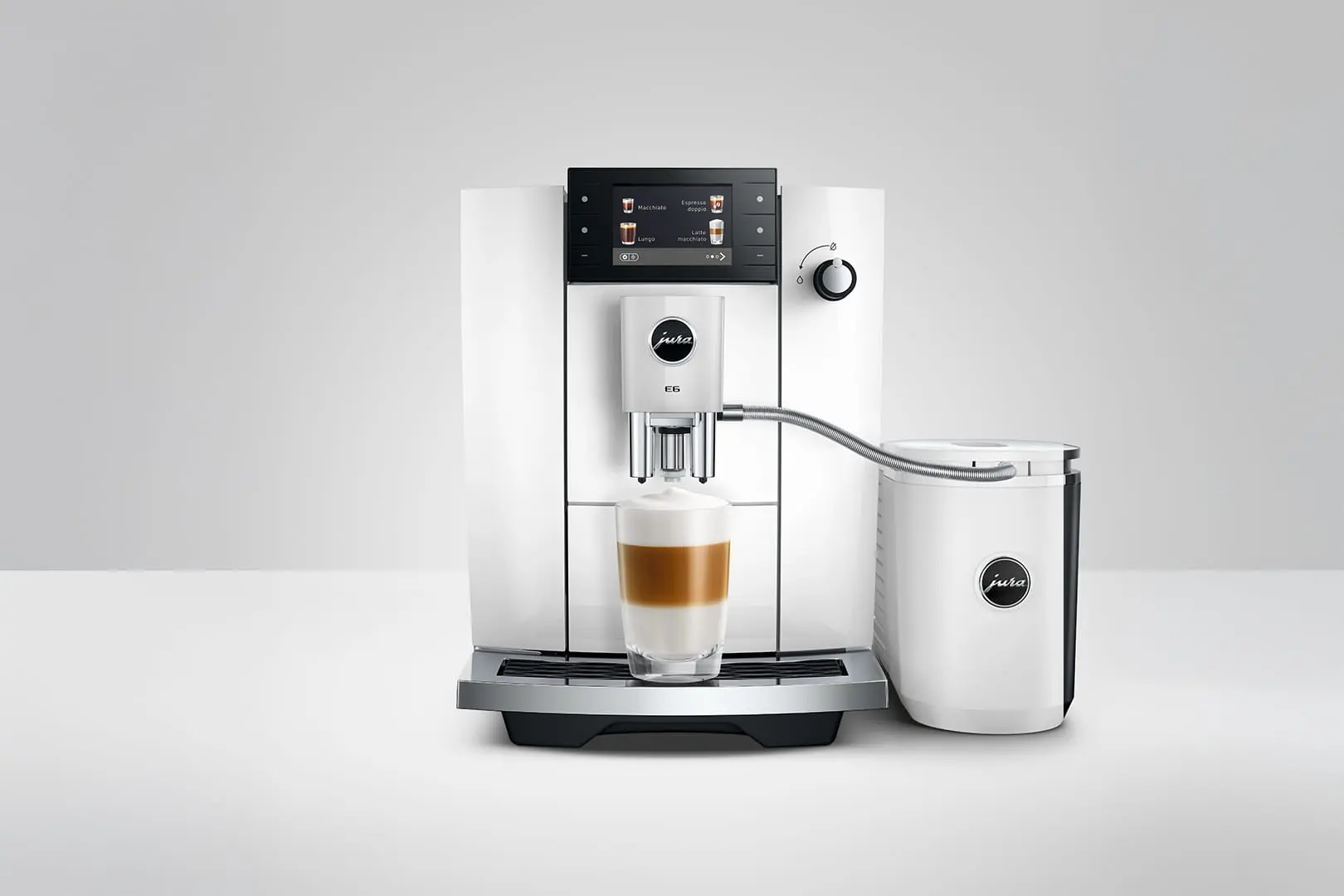 JURA E6 Piano White (ED) - Koffiemachine.