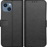 Just in Case Wallet Classic voor iPhone 14 Zwart - Telefoonhoesje