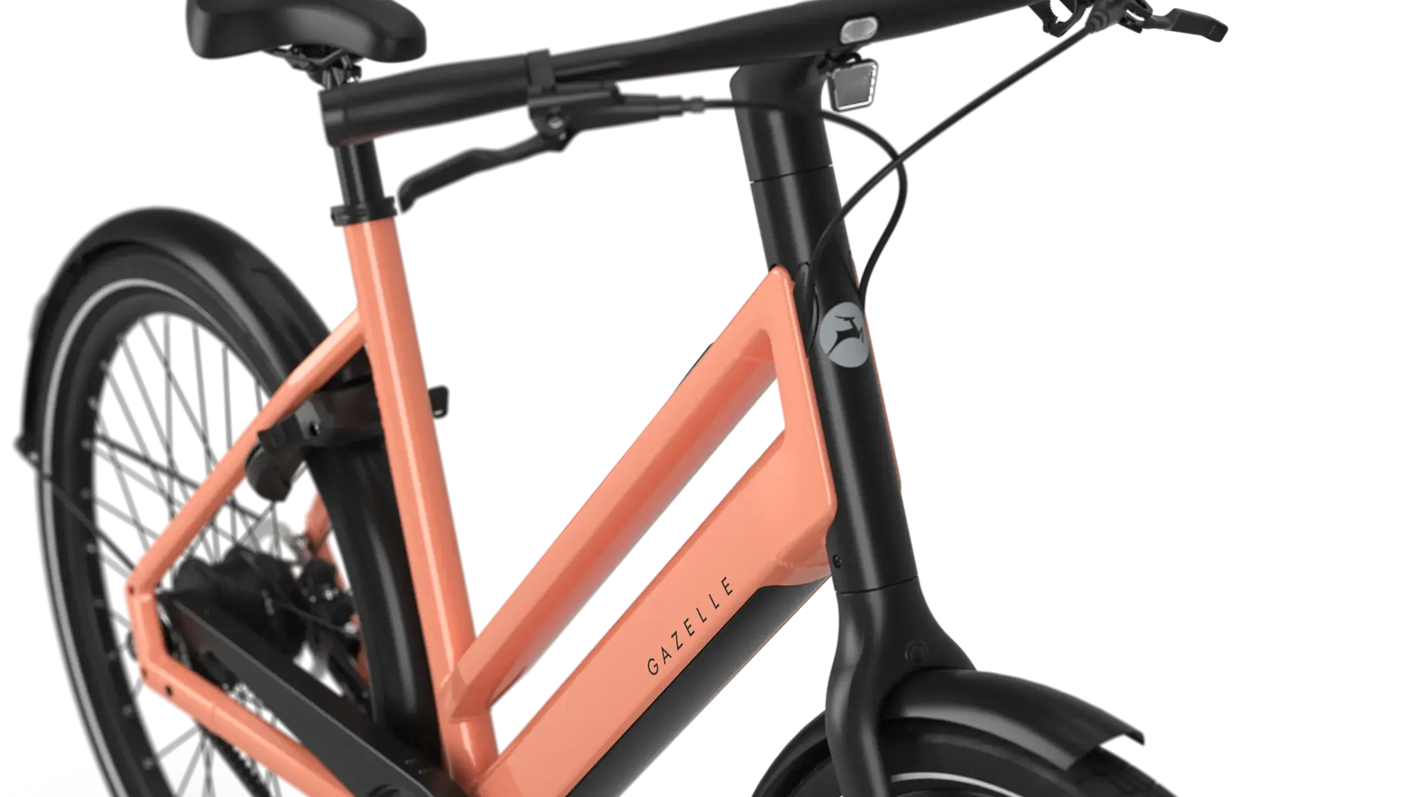 Gazelle Curb C1 S1 360Wh Dames - Soft Peach (glans)