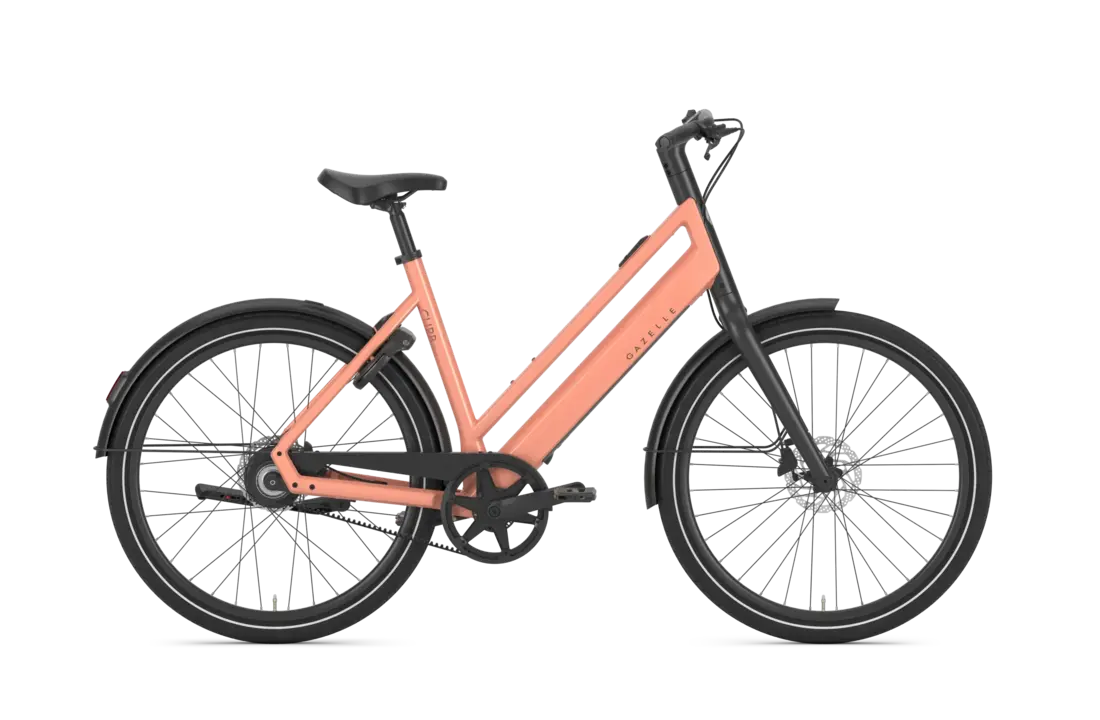 Gazelle Curb C1 S1 360Wh Dames - Soft Peach (glans)