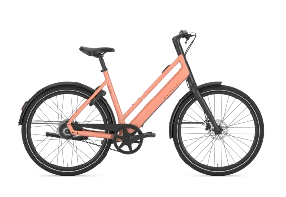 Gazelle Curb C1 S1 360Wh Dames - Soft Peach (glans)