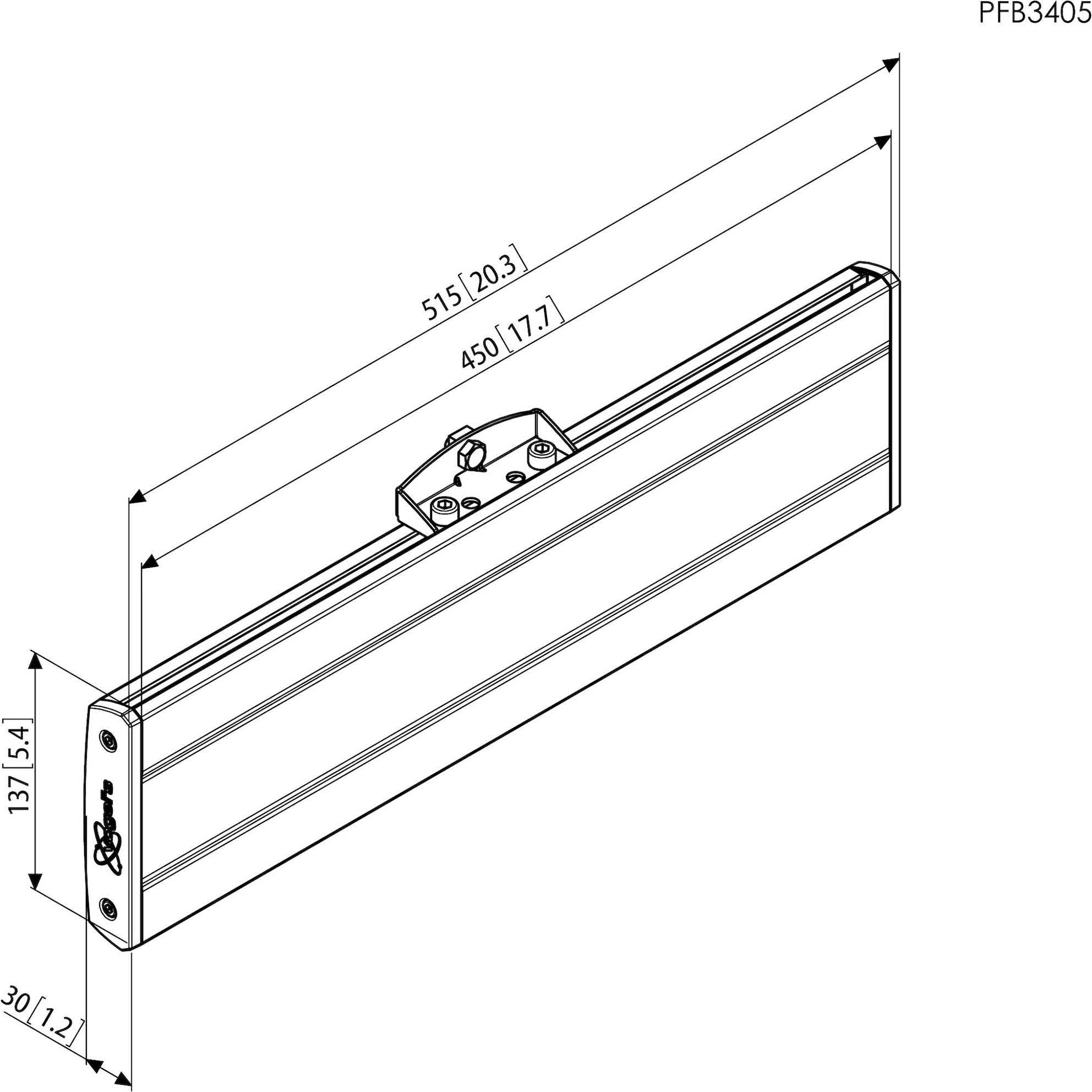 Vogel's PFB 3405B Display interface plaat (Zwart) - Muurbeugel