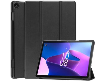 Just in Case Smart Tri-Fold Case - Lenovo M10 - Zwart - Tablethoes