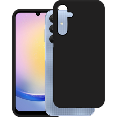 Just In Case Samsung Galaxy A25 TPU Rubber Case Zwart - Telefoonhoesje