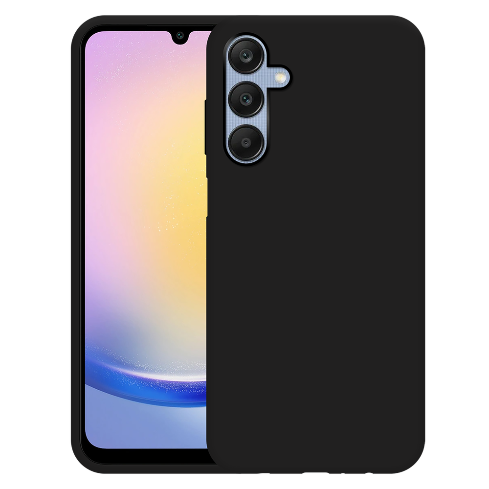 Just In Case Samsung Galaxy A25 TPU Rubber Case Zwart - Telefoonhoesje