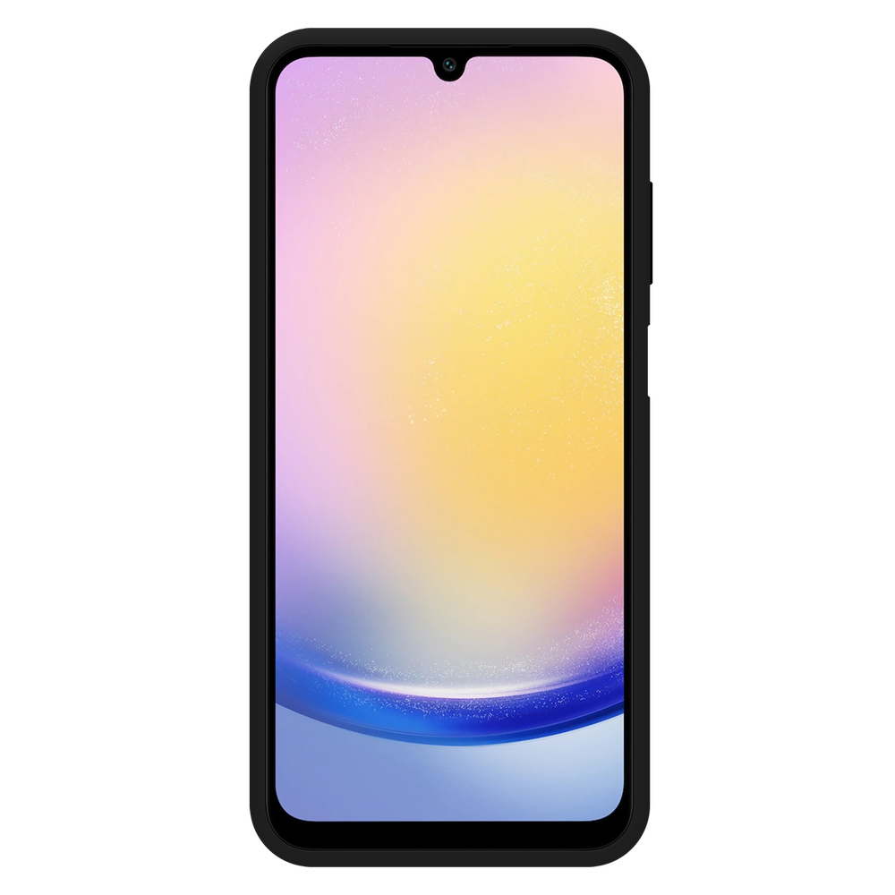 Just In Case Samsung Galaxy A25 TPU Rubber Case Zwart - Telefoonhoesje