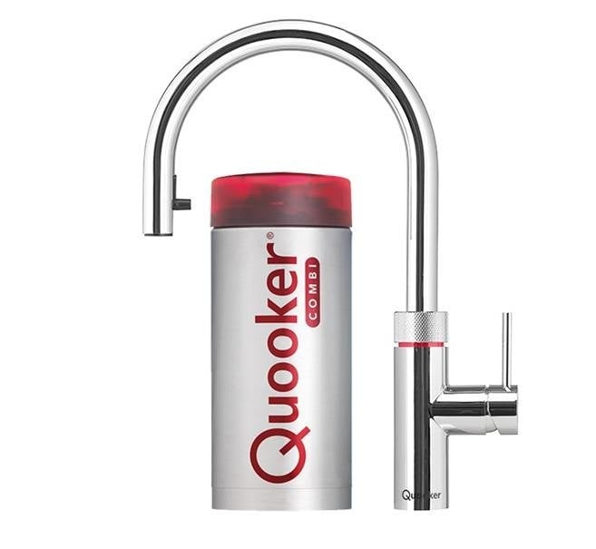 Quooker Flex Round Chroom met COMBI+ reservoir - Kokendwaterkraan