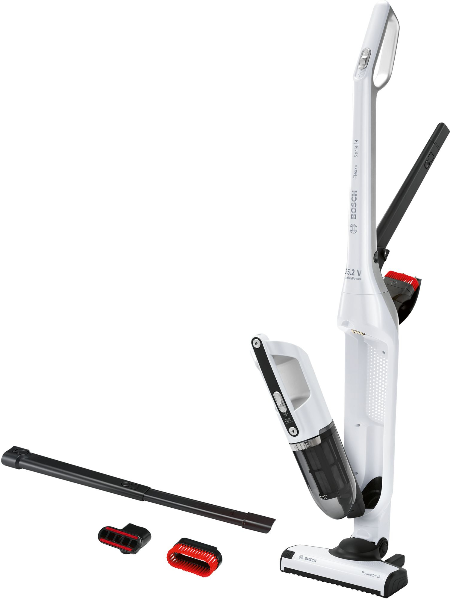 Bosch BCH3K255 Serie | 4 Oplaadbare stofzuiger Flexxo 25.2V Wit
