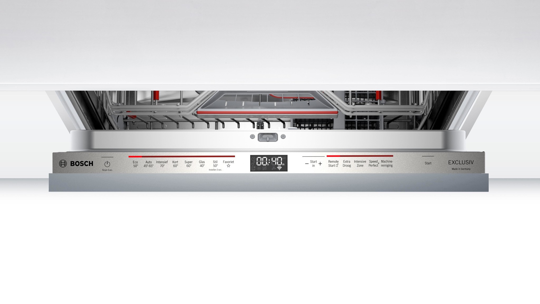 Bosch EXCLUSIV SMV6ZBX01N Volledig geïntegreerde vaatwasser
