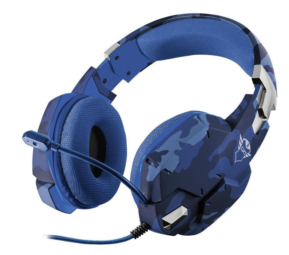 Trust GXT 322B Carus (Zwart/Blauw) - Gaming headset