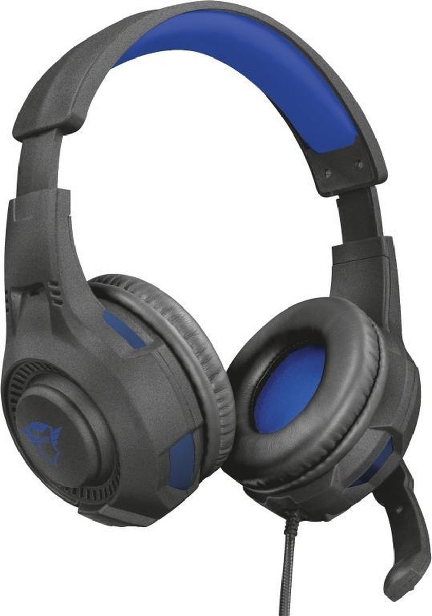 Trust GXT 307B RAVU Zwart/Blauw - Gaming headset