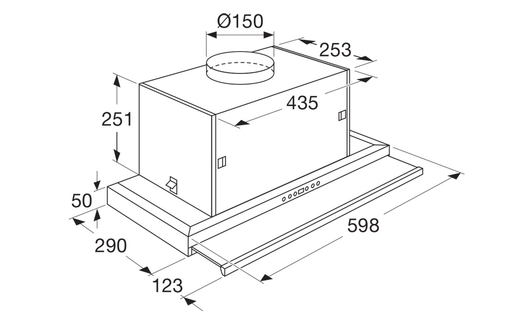 ATAG Inbouw Afzuigkap WV6311NM