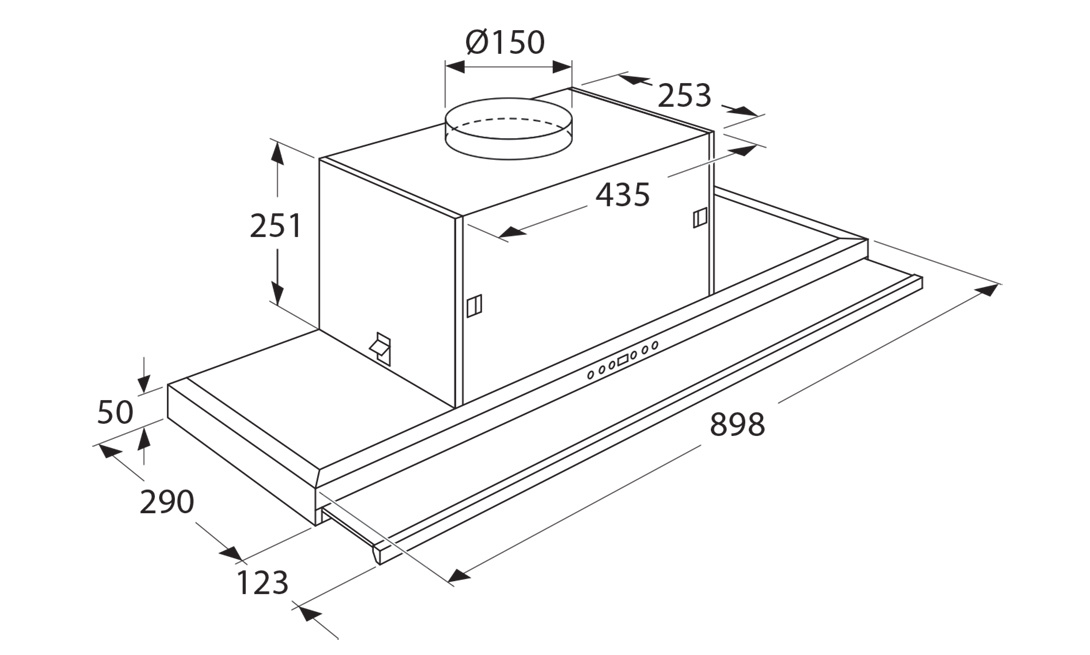ATAG Inbouw Afzuigkap WV9311NM