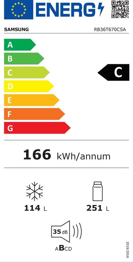 Samsung RB36T670CSA - Koel-vriescombinatie