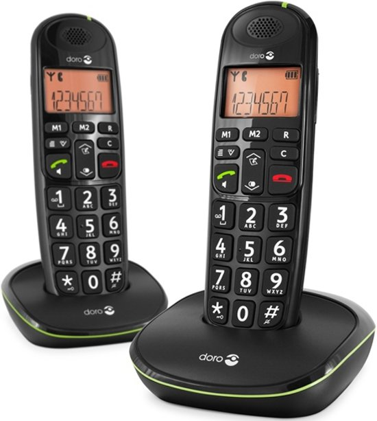 Doro Phone Easy 100w Duo Zwart - Senioren telefoon