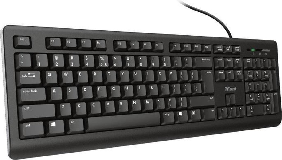 Trust 23970 Primo Zwart - Toetsenbord + muis set