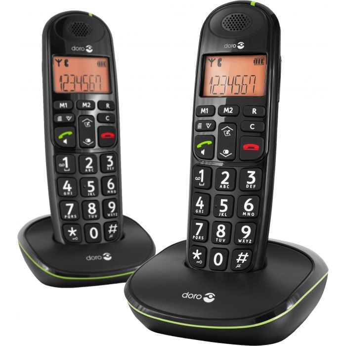 Doro Phone Easy 100w Duo Zwart - Senioren telefoon