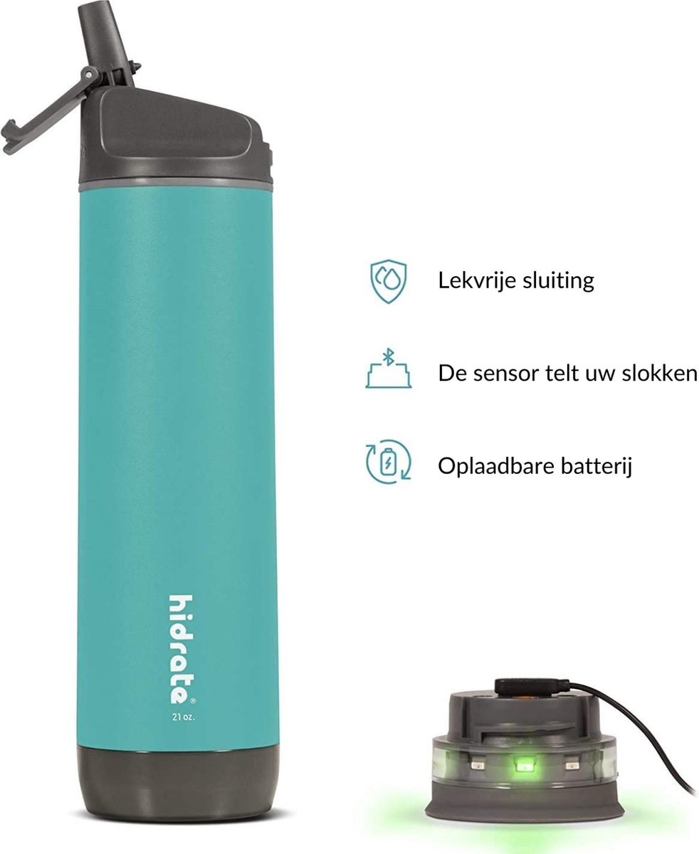 Hidrate Spark Steel (Straw Sea Glass) - Drinkfles
