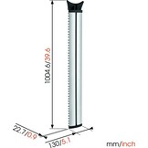 Vogel's NEXT7840 ALU Kabelkolom - TV muurbeugel