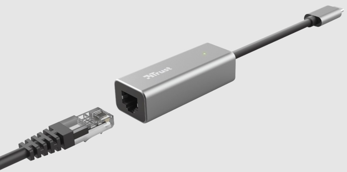 Trust Dalyx USB-C naar Ethernet adapter