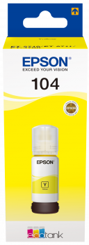 Epson Inktflesje Ecotank 104 Yellow - Printer