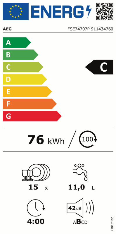 AEG FSE74707P QuickSelect AirDry - Inbouw vaatwasser