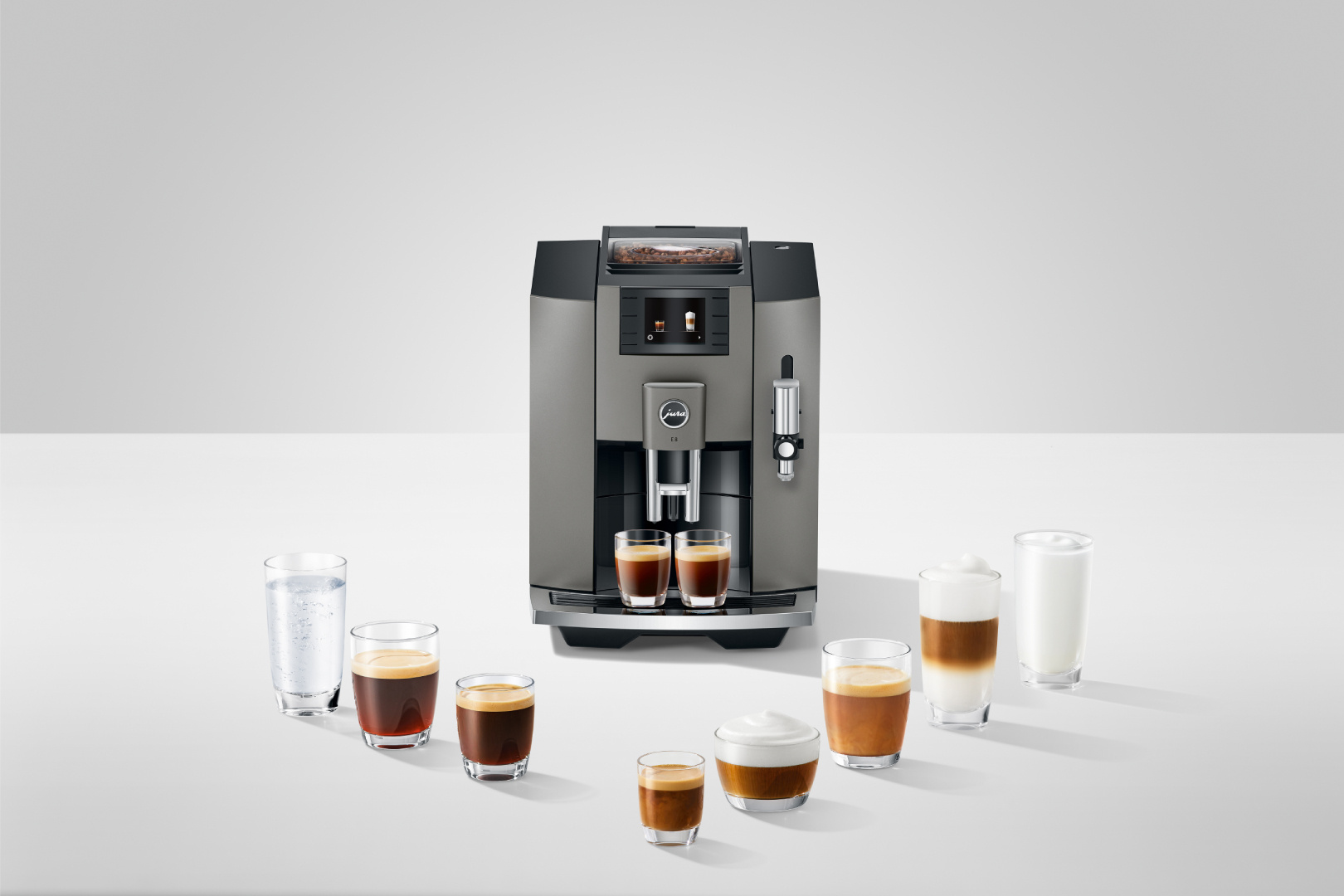 E8 Dark Inox (EB) - Koffiemachine