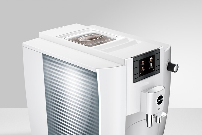 E6 Piano White (EC) - Koffiemachine