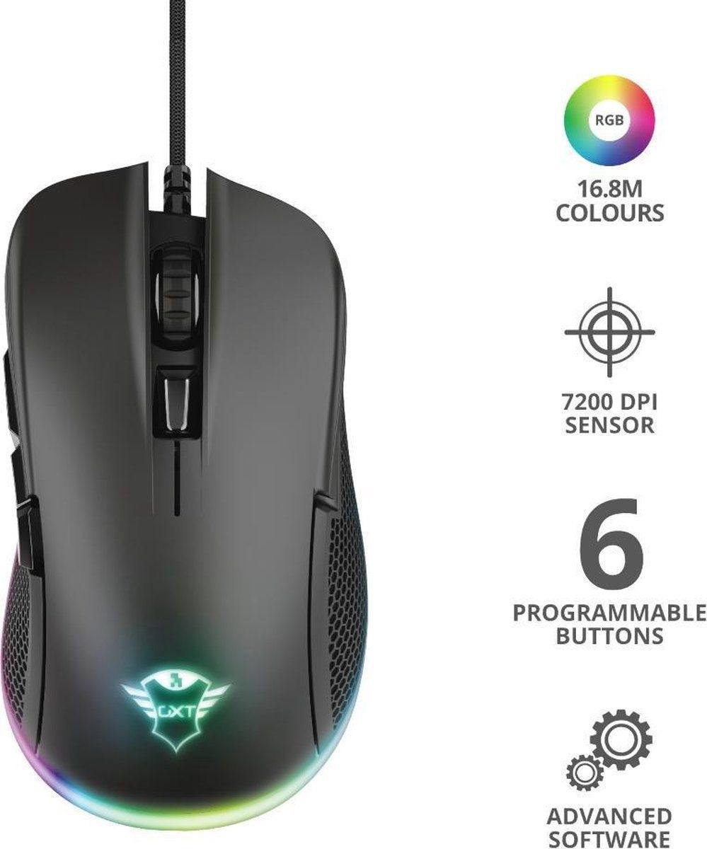 Trust GXT 922 YBAR - Gaming Muis