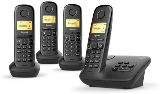 Gigaset A270A Quattro Zwart - Senioren telefoon