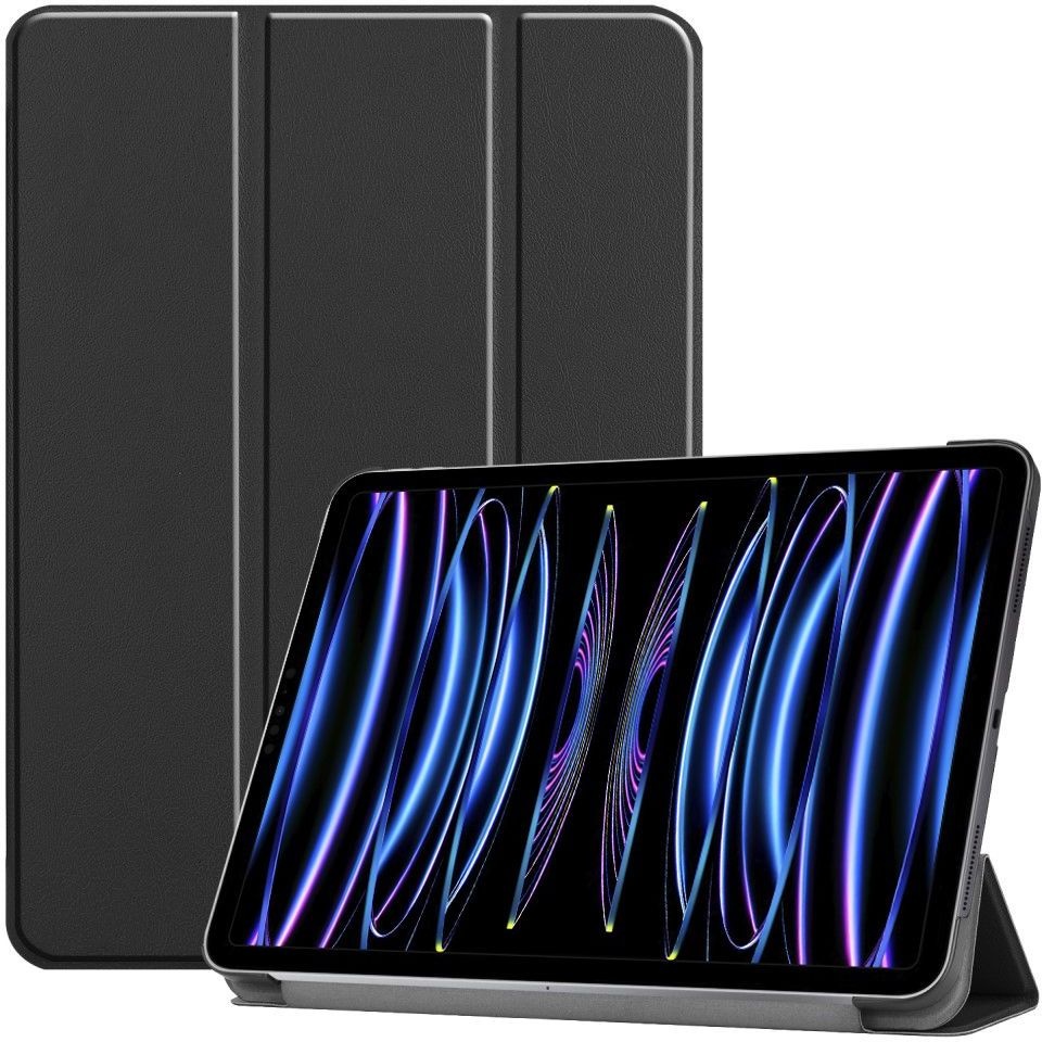 Just in Case Smart Tri-Fold Case - Apple iPad Pro 11 - Zwart - Beschermhoes