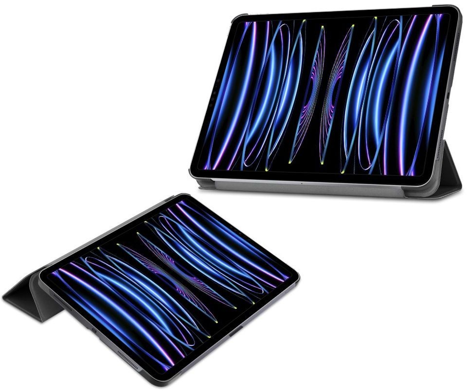 Just in Case Smart Tri-Fold Case - Apple iPad Pro 11 - Zwart - Beschermhoes