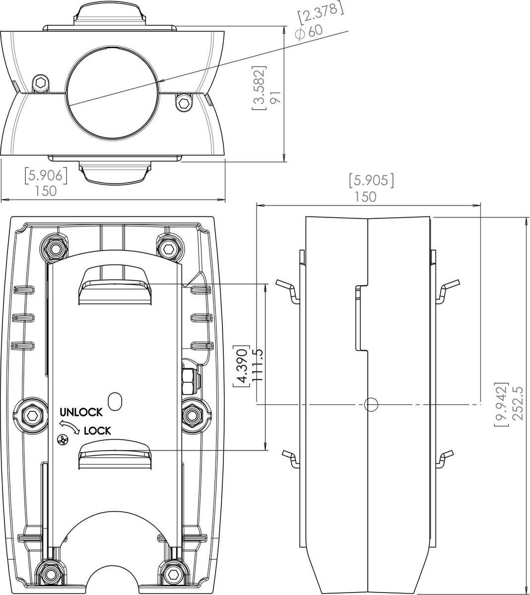 Vogel's PFA 9002 Turn & Till  - TV muurbeugel
