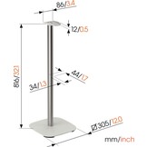 Vogel's SFS 4133 voor Sonos Era 300 Wit