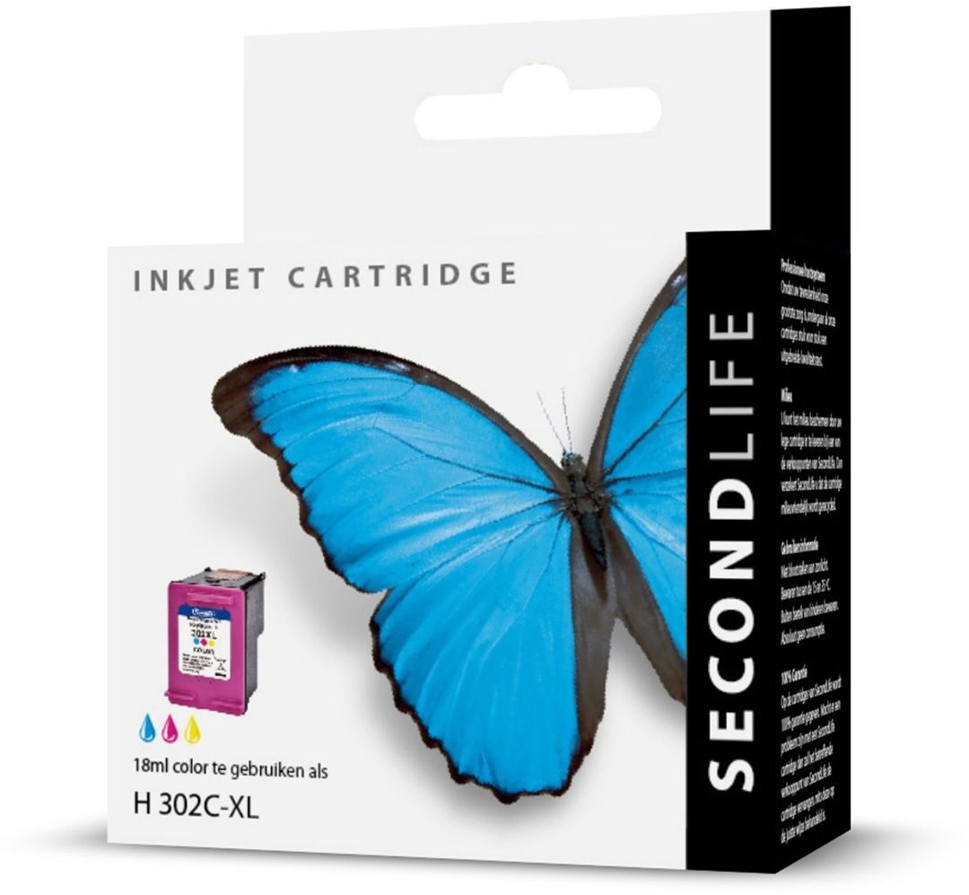 SecondLife HP 302 XL Color - Inktcartridge