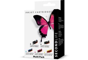 SecondLife Canon 580/581 Multipack (zwart + 3 kleuren) - Inktcartridge