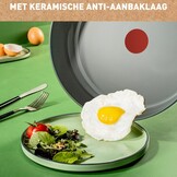Tefal Renew+ Koekenpan 24cm Zwart