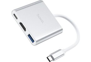Hoco HB14 3in1 hub voor HDMI USB 3.0 USB-C - USB-hub