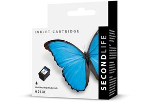 SecondLife HP 21 XL zwart - Inktcartridge