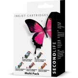 SecondLife Canon Multipack 525 Black & 526 Serie Zwart + 3 kleuren - Inktcartridge
